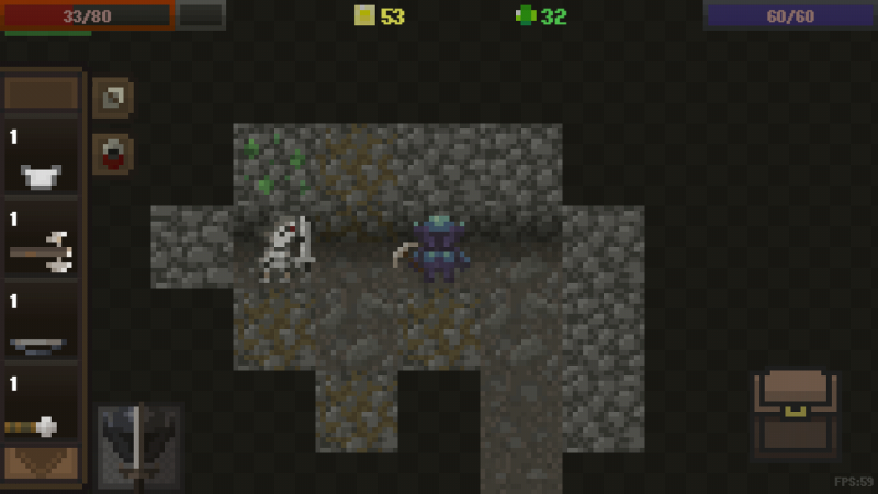 You may find surprises such as skeletons stuck into the walls